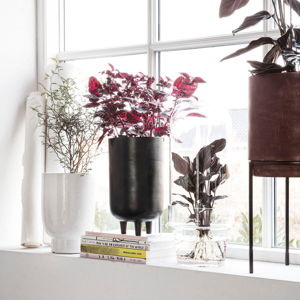 Jardinière Botao en aluminium noir