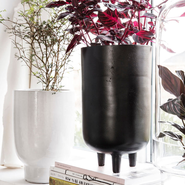 Jardinière Botao en aluminium noir
