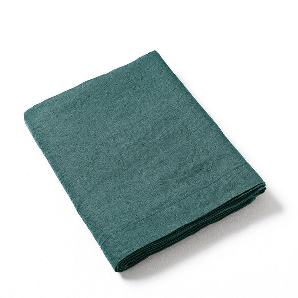 Drap plat en lin lavé ROANNE