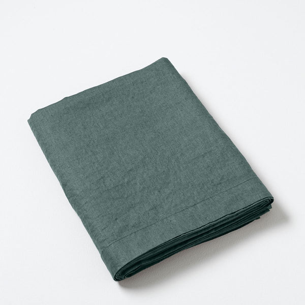 Drap plat en lin lavé ROANNE