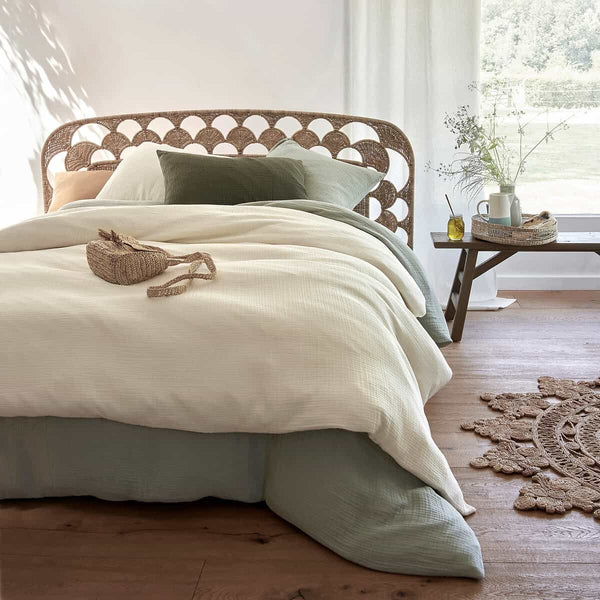 Housse de couette Rhonelle en gaze de coton