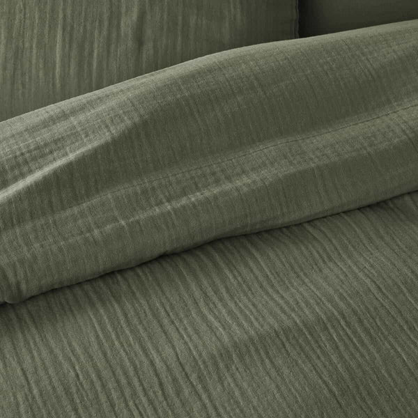 Housse de couette Rhonelle en gaze de coton