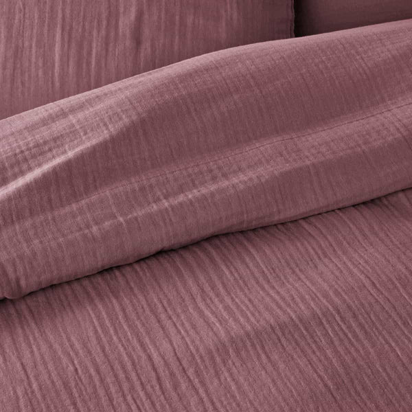 Housse de couette Rhonelle en gaze de coton