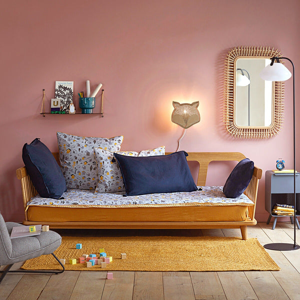 Lit-banquette Girou en chêne naturel