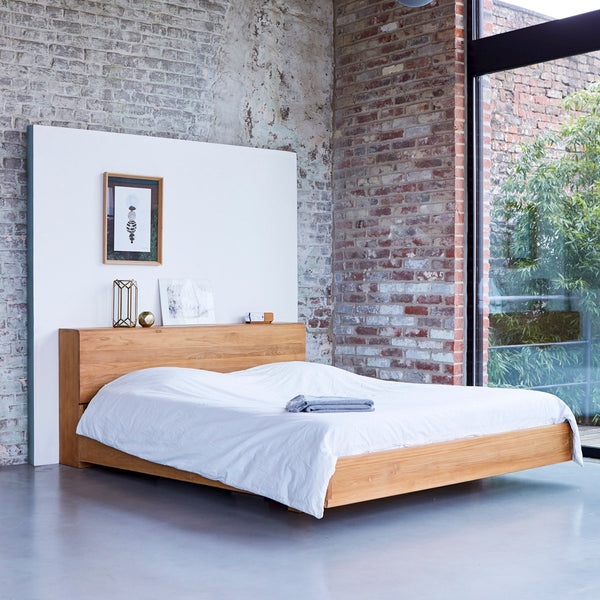 Lit  Alpone en teck naturel