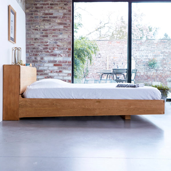 Lit  Alpone en teck naturel