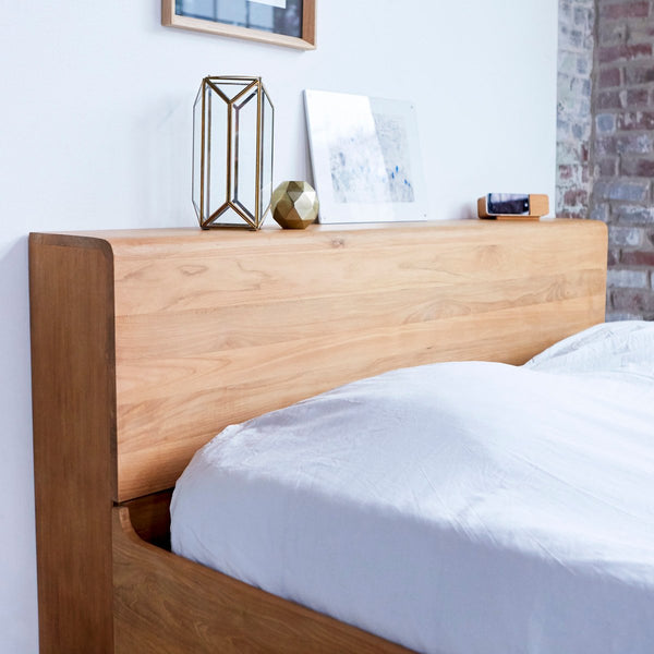 Lit  Alpone en teck naturel