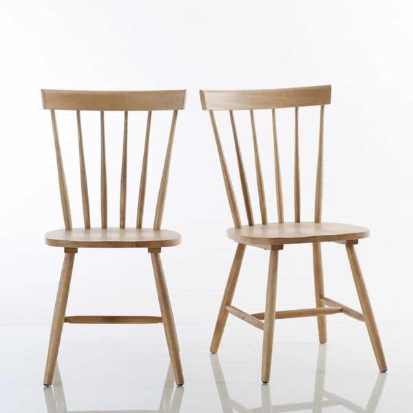 Lot de 2 Chaises Futalefeù en hévéa