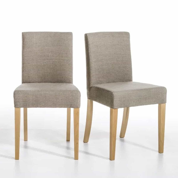 Lot de 2 Chaises Itaù en bouleau et lin