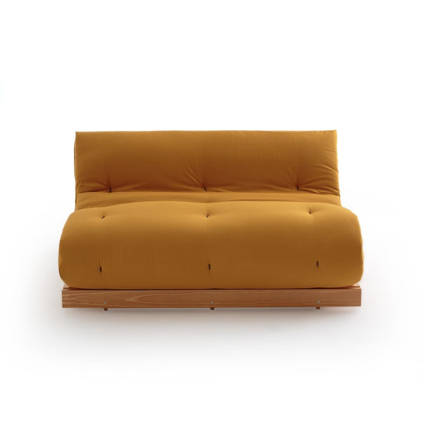 Matelas futon coton pour banquette LAUNETTE, Ocre