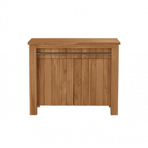 Meuble de salle de bain en bois de teck naturel