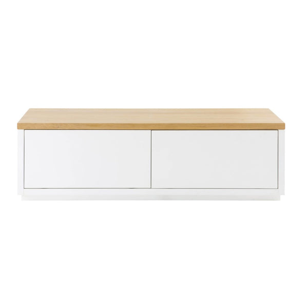 Meuble TV 2 portes Venta blanc