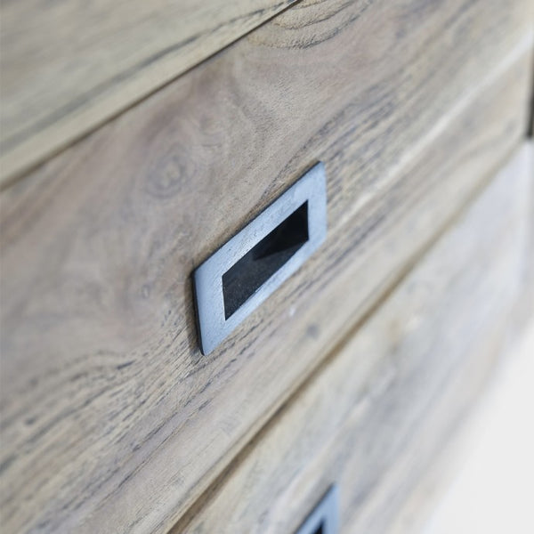 Meuble TV en bois de teck recyclé 180 naturel