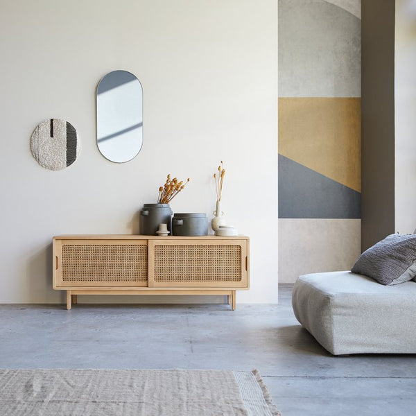 Meuble TV Avirons en orme naturel