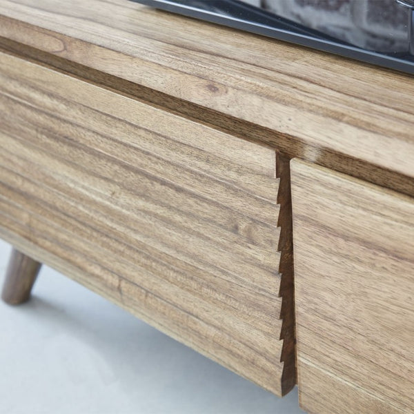 Meuble TV en bois de Mindy 150 ISABY, naturel
