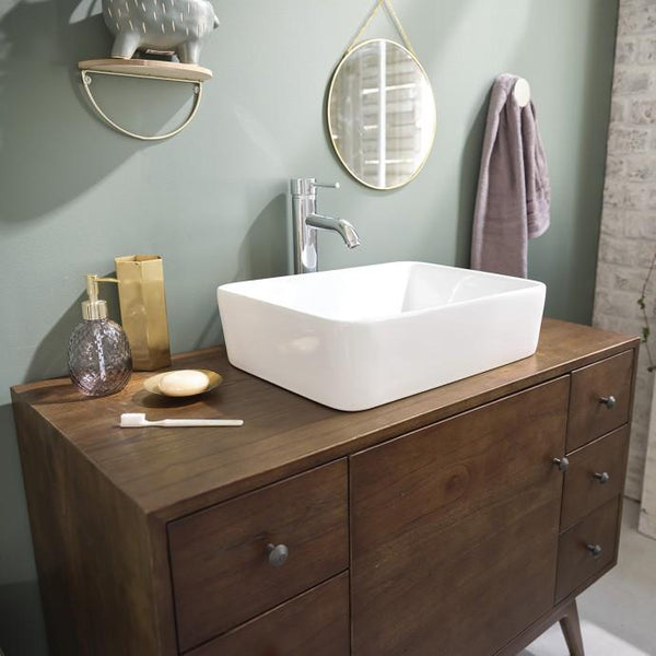 Meuble de salle de bain en bois de mindy HANAU, marron