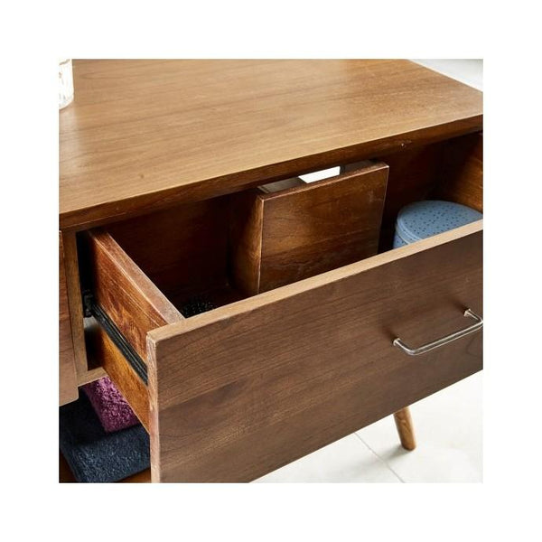 Meuble de salle de bain en bois de mindy HANAU, marron