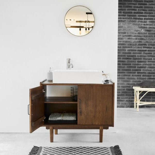Meuble de salle de bain en bois de mindy HANAU,marron