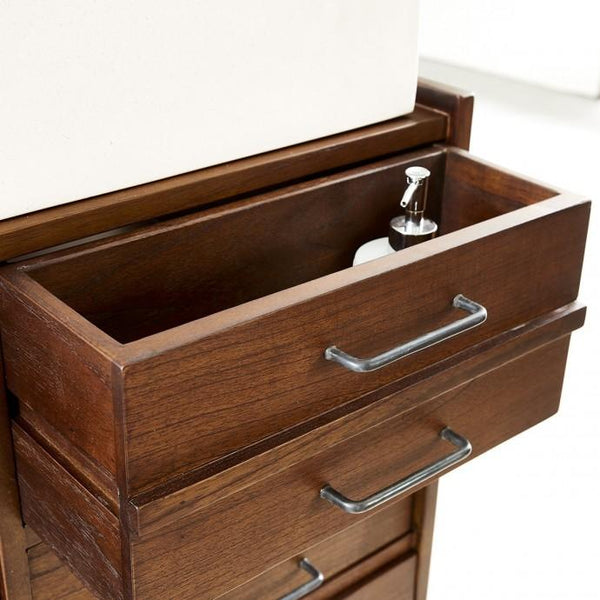 Meuble de salle de bain en bois de mindy HANAU,marron