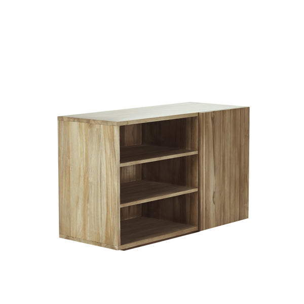 Meuble de salle de bain en bois de teck MADINE, naturel