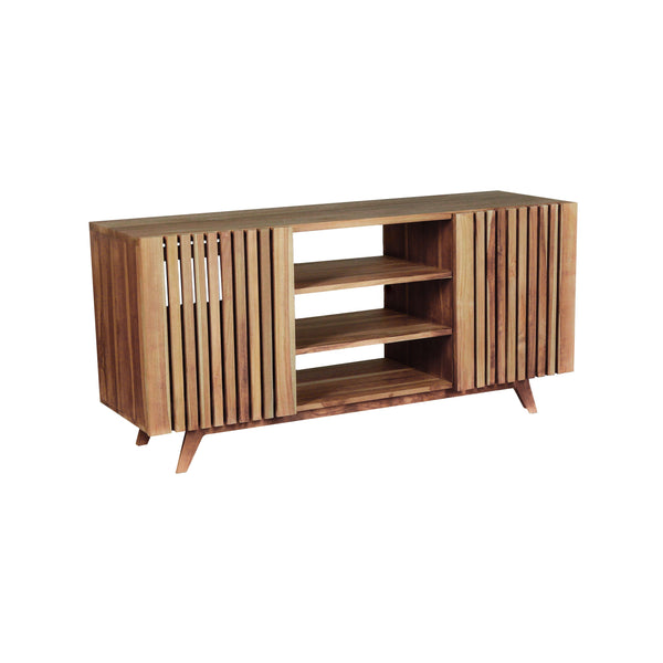 Meuble de salle de bain en bois de teck MADINE, naturel