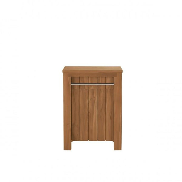 Meuble de salle de bain en bois de teck naturel
