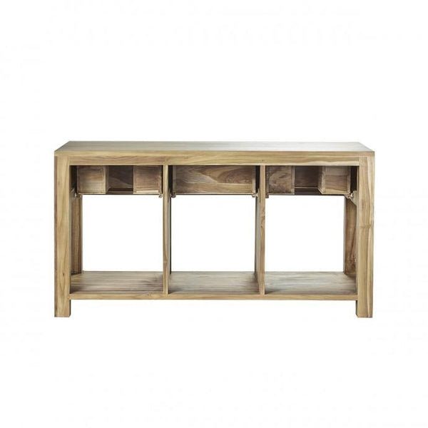 Meuble de salle de bain en bois de teck SOLOGNE, naturel