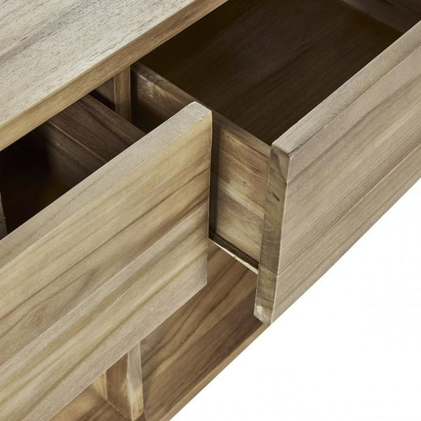 Meuble de salle de bain en bois de teck SOLOGNE, naturel