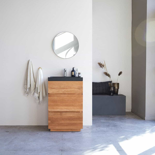 Meuble vasque Natissa en chêne naturel