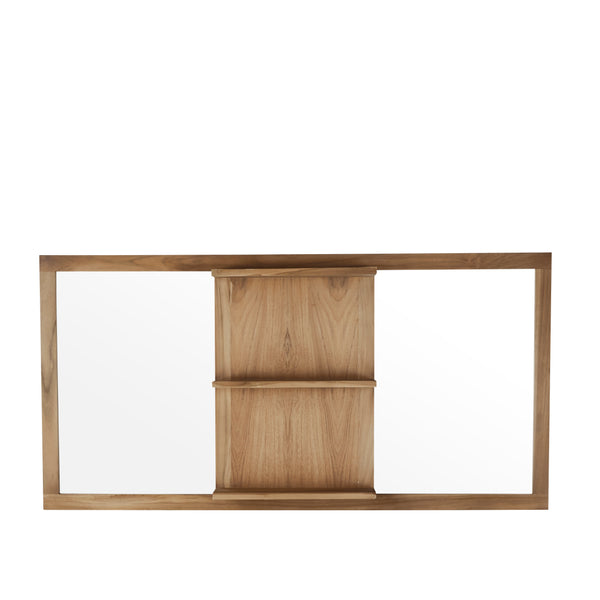 Miroir en bois de teck naturel