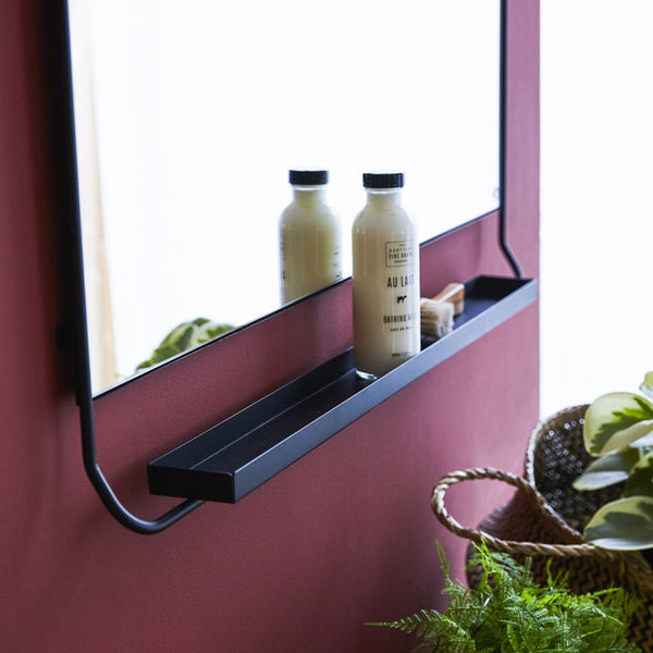 Miroir Castril en métal noir