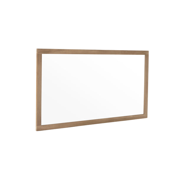 Miroir en bois de teck marron