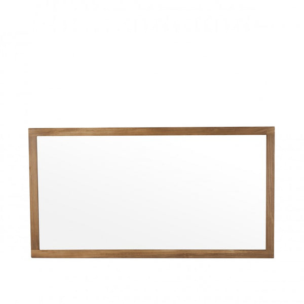 Miroir en bois de teck marron
