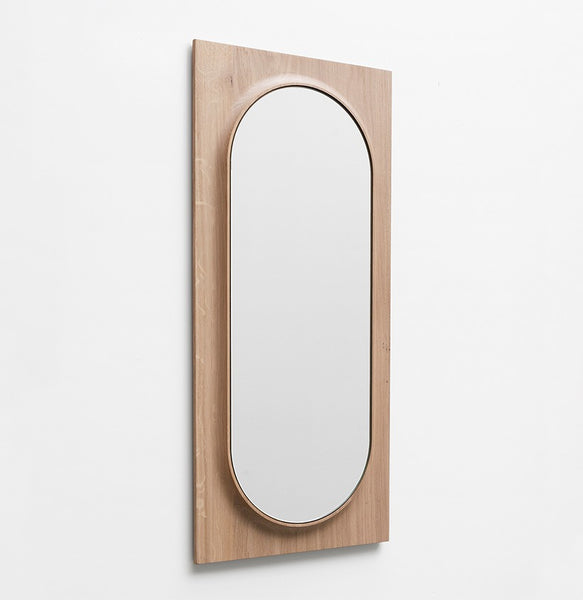 Miroir Hercina, en chêne naturel