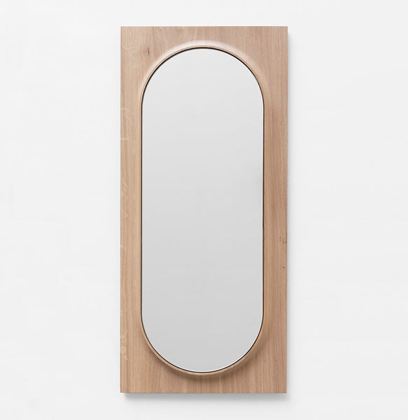 Miroir Hercina, en chêne naturel