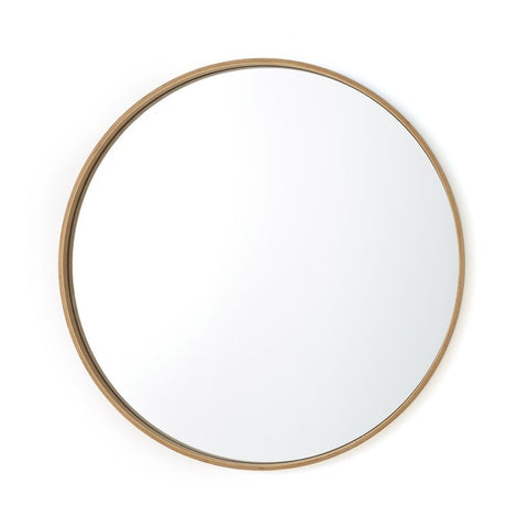 Miroir déco, PAVLA, en chêne clair 100 cm