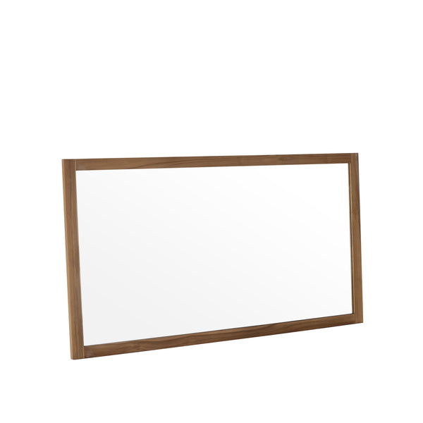 Miroir en bois de teck naturel