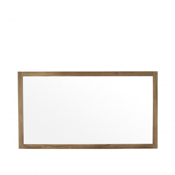 Miroir en bois de teck naturel