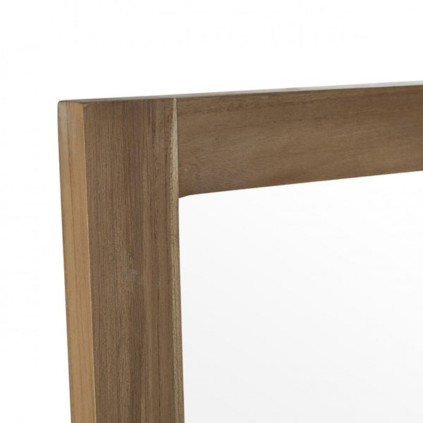 Miroir en bois de teck naturel