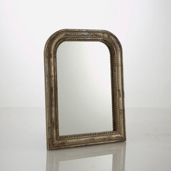 Miroir Restonica en manguier argenté vieilli