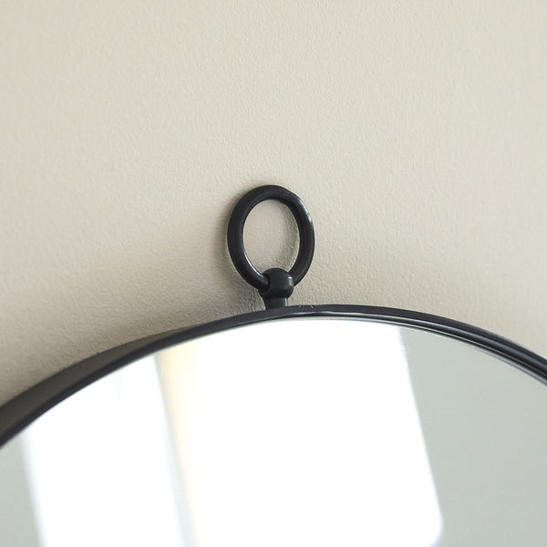 Miroir Vanera en métal noir