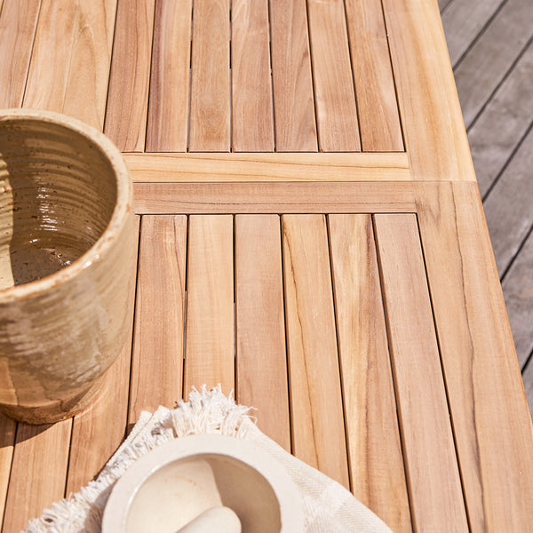 Table de jardin Hantan en teck massif