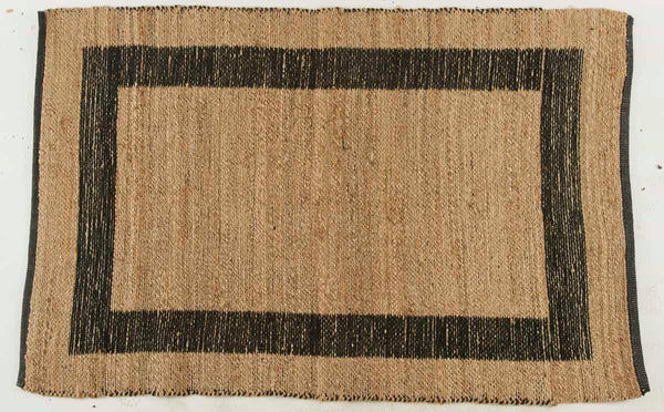 Tapis Meletta en coton et jute naturel
