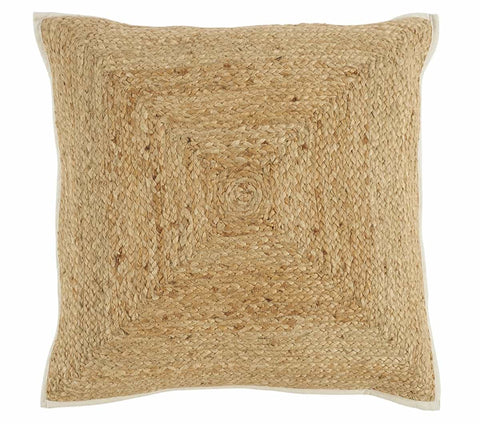 Lot de 2 coussins Castemone en jute gold