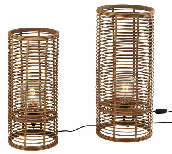 Lampe Toce en rotin naturel