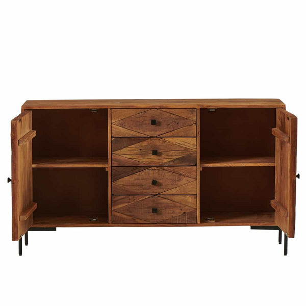 Buffet Malesina en acacia naturel