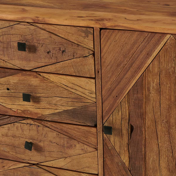 Buffet Malesina en acacia naturel