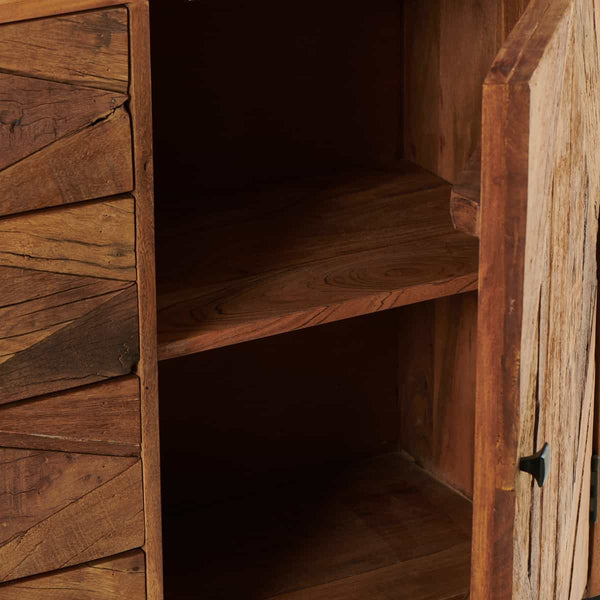Buffet Malesina en acacia naturel