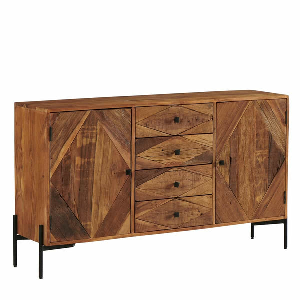 Buffet Malesina en acacia naturel
