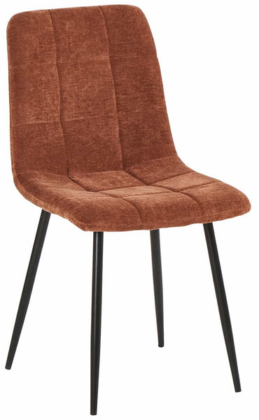 Lot de 2 chaises Baganza en tissu pêche